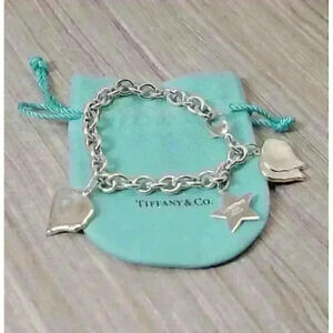 Tiffany & Co Sterling Silver Lancome Charm Bracelet